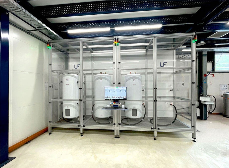 Laboratoire de test pour chauffe-eau