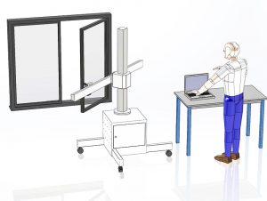 Banc d’endurance pour menuiseries et ouvertures en test