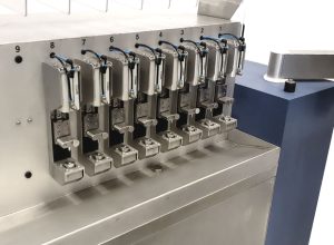 Emplacement dédié aux produits à testé. modulable et réglable selon le produit testé