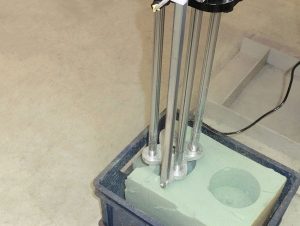 Essais d'impact sur mousse polyuréthane