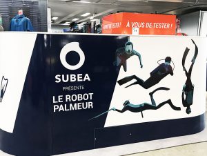 Nouveau design de l’habillage du robot palmeur (vue arrière)