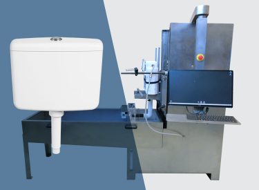 Le Flush-Test permet de tester la performance des réservoirs de chasse d’eau en simulant des