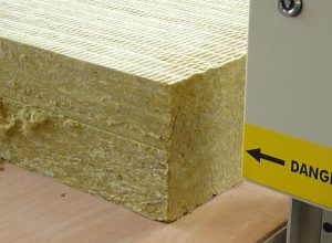 Bloc de laine de verre à coupe lisse