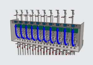 Mouvement de l'air dans l'enceinte thermique